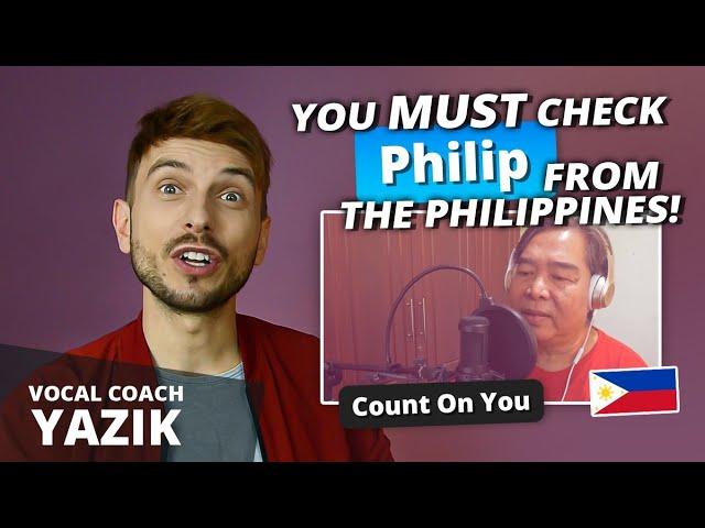 Vocal Coach YAZIK reaction to Philip Arabit - Count On You (Tommy Shaw)