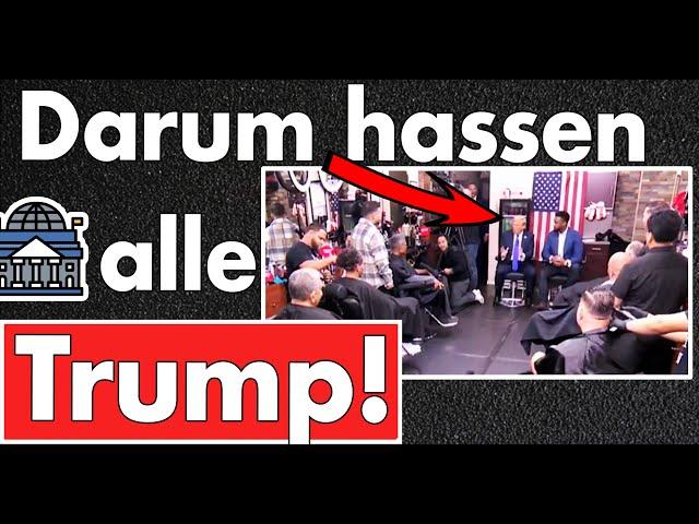 Darum hassen alle Donald Trump! McDonalds war erst der Anfang, in der Bronx sitzt er im Barbershop!