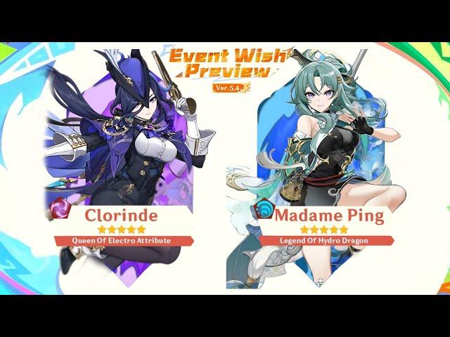 GOOD NEWS!! Updated 5.4 Banner ROADMAP! Madame Ping, Furina, Wriothesley - Genshin Impact