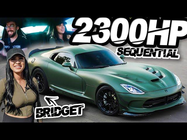 Bridget's 2300HP "Grocery Getter" Turbo Viper Ride Along! (The Viper Queen)