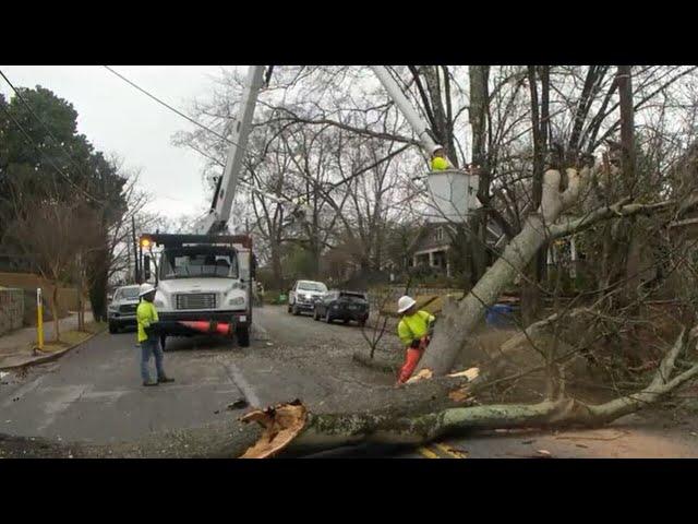 High winds from overnight storms knock down trees, power lines in DeKalb County