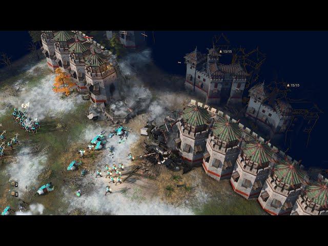 Age of Empires 4 - 2v2v2v2 EPIC BATTLES | Multiplayer Gameplay