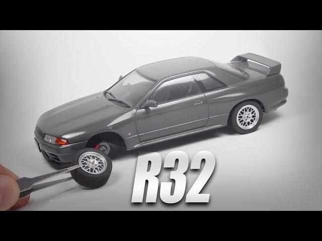 Building Nissan Skyline R32 in 5 minutes - 1/24 Fujimi GTR Vspec II model car