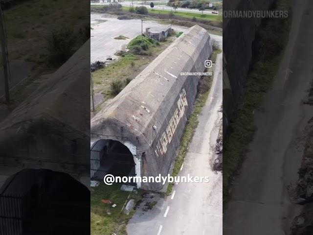 Massive bunker for WW2 Railway gun in Calais, France #ww2 #history #normandybunkers #calais