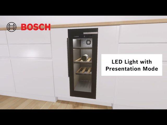 Bosch Refrigeration Features - LED Light with Presentation Mode (Wine Coolers)