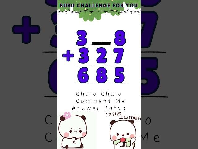 Only Genius Can Solve This Puzzle! | Math Riddle #bubududu #puzzle #gk