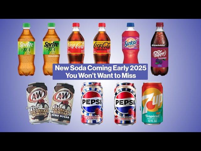 New Soda Releases Coming Soon from Coca-Cola, Sprite, Dr Pepper, A&W, and More #soda #pop #cocacola