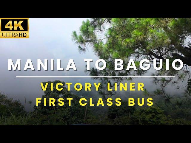 Manila to Baguio Road Trip via Victory Liner First Class Express Bus to Baguio City