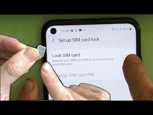 How to set up SIM card lock