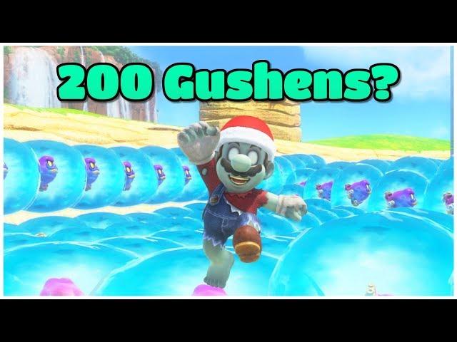 Putting the HIGHEST NUMBER of Gushens POSSIBLE into a Level in Mario Odyssey