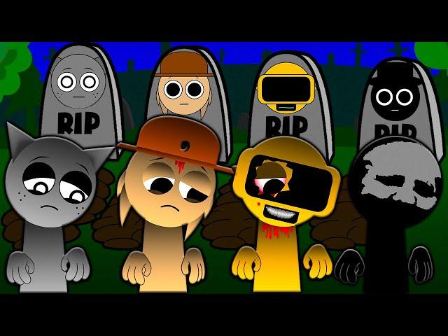 INCREDIBOX SPRUNKI ПОГИБЛИ RIP ГРУСТНАЯ ИСТОРИЯ! ТЮННЕР БЛЭК ГРЕЙ ГАРНОЛЬД СПРУНКИ Мультик Анимация