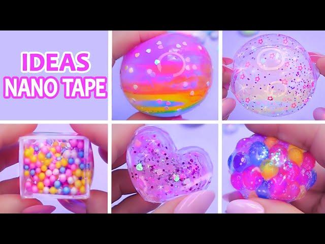 5 Ideas con cinta adhesiva Nano Tape: Globos, Squishy corazón, cubo, orbeez...