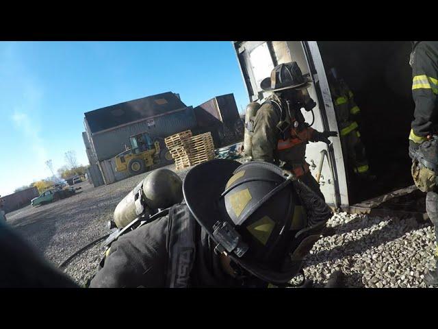 FDTN Fire Combat: Single Story with fire in the rear