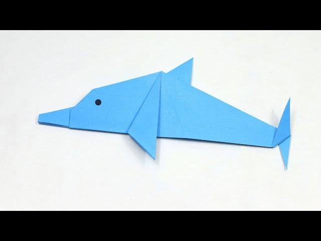 How to Make a Paper Dolphin Easy - Origami Dolphin Tutorial