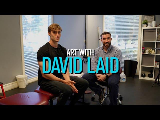 DAVID LAID GETS ART & SPORTS CHIROPRACTIC