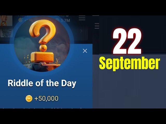 22 September Riddle of the Day X Empire | Rebus Of The Day X Empire| Musk Empire Riddle Of The Day