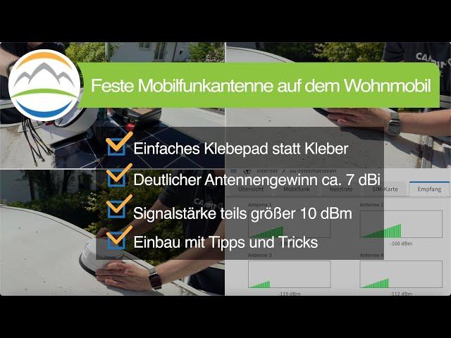 Einbau externe Antenne für mobile und festeingebaute Internet-Router im Wohnmobil