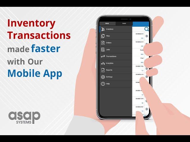 ASAP Systems and its Inventory Mobile App helps users stay connected to their Inventory System.