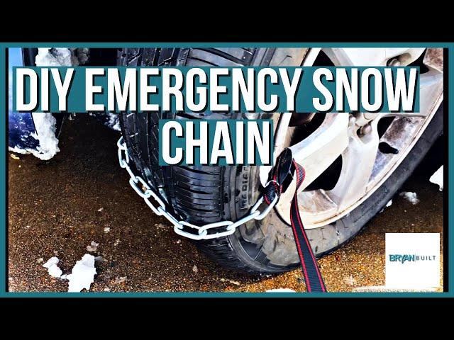 DIY Snow Tire Chain | Emergency Tire Chain When Your in a Bind