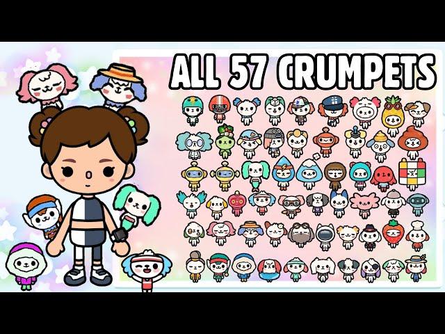 ALL CRUMPETS IN TOCA LIFE WORLD 2021 | Toca Boca Crumpets | NecoLawPie