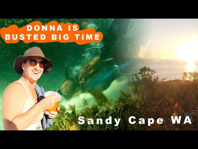 Sandy Cape Recreation Reserve WA turns it on for us. 