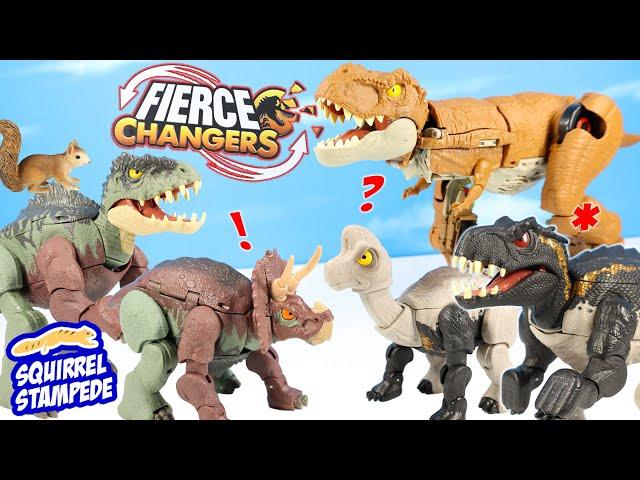 Jurassic World Fierce Changers Transformers T Rex to Jeep and Other Dinosaur Combos Review