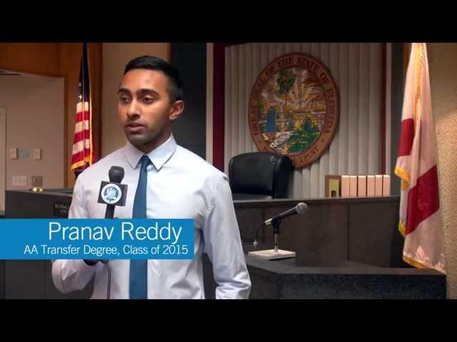 Pranav Reddy  AA Transfer Degree, Class of 2015