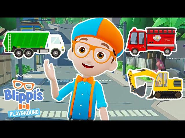 Guess the Vehicles with Blippi | Blippi Roblox Educational Gaming Videos for Kids