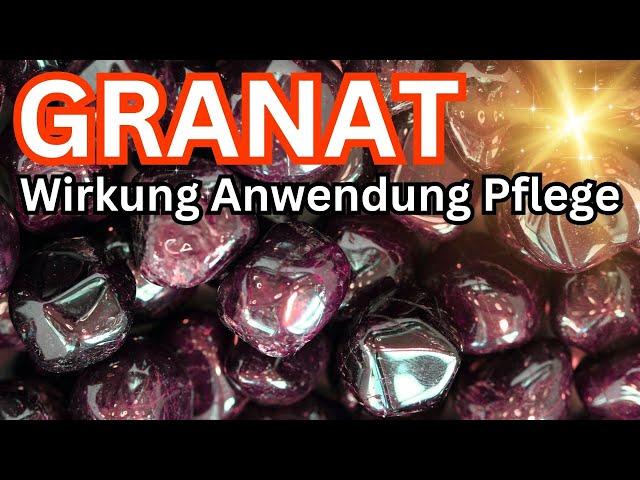 Granat Wirkung & Anwendung Heilstein  Kristall