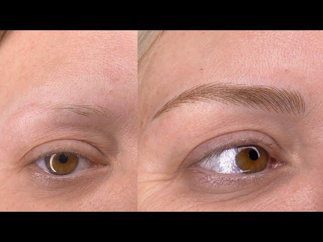 Microblading treatment by PMU Master Mersy