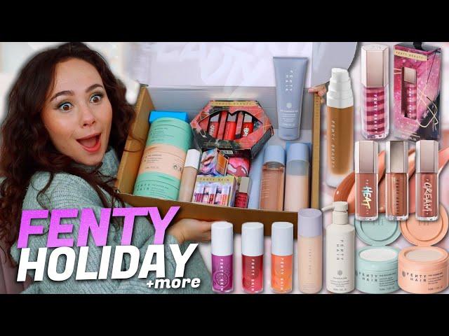 NEW AT FENTY BEAUTY HOLIDAY MAKEUP KITS, HAIR & SKIN!! HAUL! THEY POPPED OFF IN 2024