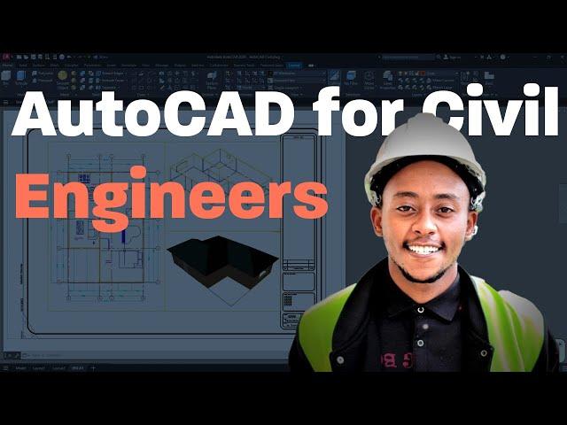 AutoCAD tutorial for civil engineers - Complete course