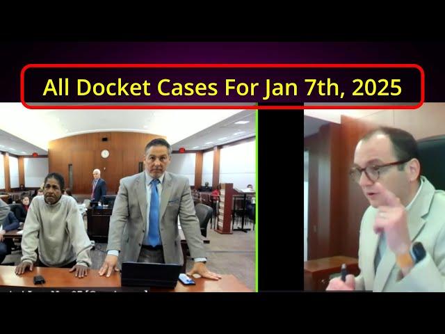 Daily Docket Cases From Jan 7th, 2025 Judge David Fleischer - Vikky's Court Watch