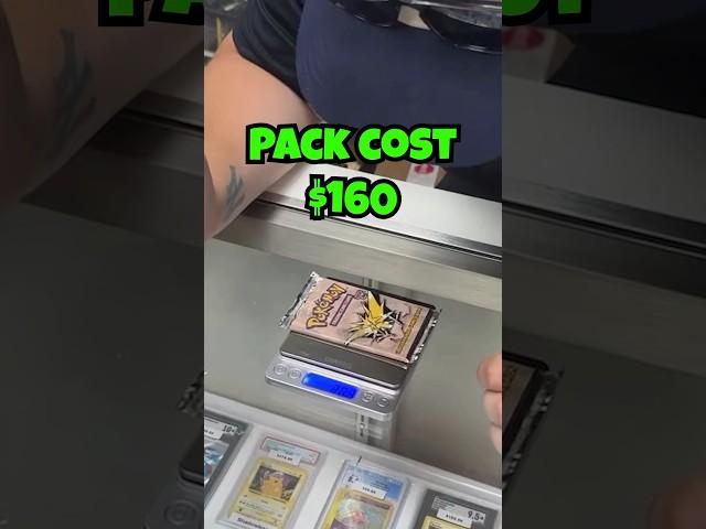 This card shop weighed a vintage Pokemon pack