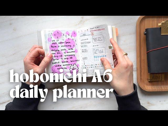 3 ways I use the Hobonichi Techo A6 Planner: Planner, Journal and Ink Swatch Book | Flipthrough