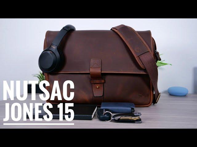 NutSac Jones 15 Leather Satchel Review | Best Man Bag?