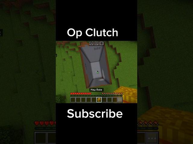 #minecraft Op Clutch with Slime and Hay Bale #shortsfeed #viralshorts #subscribe #shortviral #views