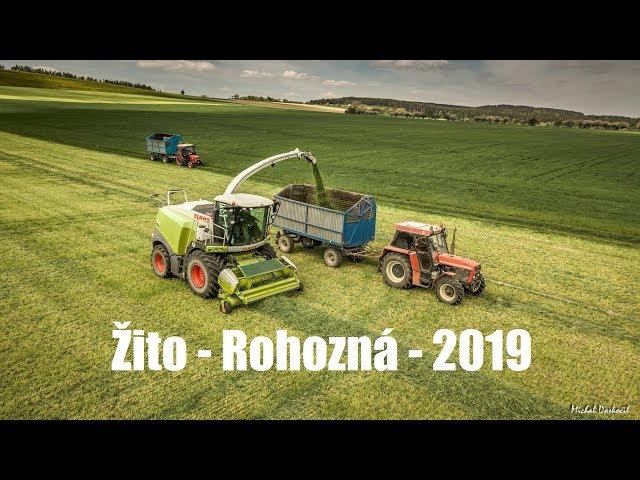 Žito 2019 - Class Jaguar 950 - NH T7 260 - NH T7 040 - JD 6330 - JD 7830 - Zetor (4K)
