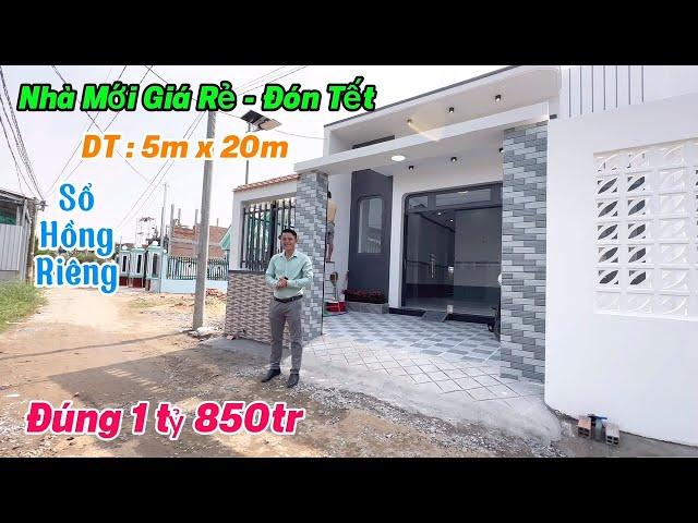 Nhà Mới Giá RẻMặt Tiền Đường ThôngDT; 5x20m-Sổ Hồng RiêngGần Bình Chánh Bán Nhà Chính Chủ Giá RẺ