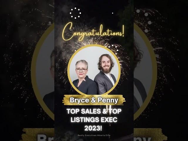 The Numbers Are In! Penny and I got top sales agent and top listing agents for 2023 at our office!