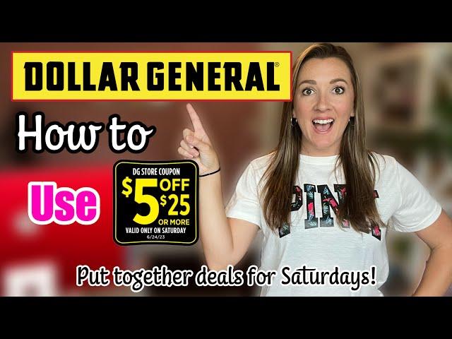 How to Coupon at Dollar General for BEGINNERS!| Using the Saturday $5/$25 Digital Coupon!