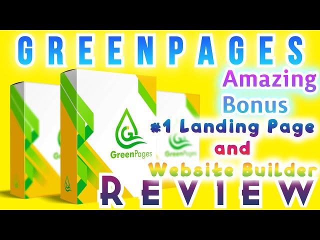 Greenpages Review, The World’s #1 Landing Page and Website Builder [Pre-Loaded] With Stunning Design