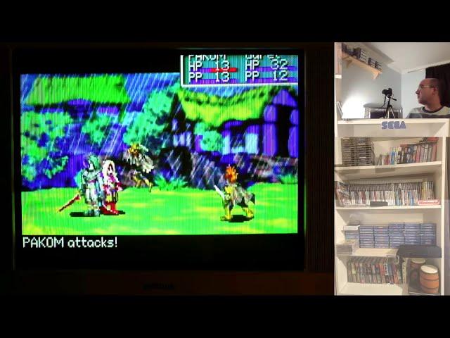 Golden Sun played in a CRT TV