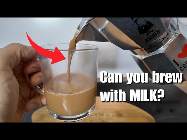 Experiment: Bialetti, but brewed with MILK?