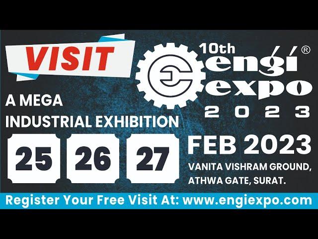 Visit Engiexpo Industrial Expo-Surat | 25 to 27 Feb 2023 | Engineering & Manufacturing Exhibition