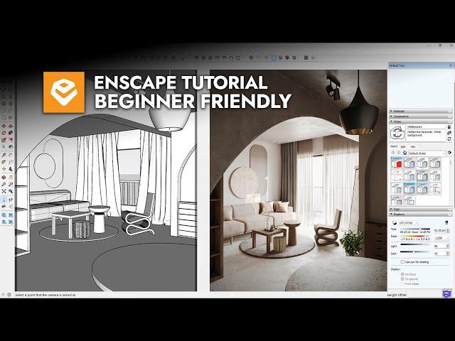 SketchUp + Enscape - Interior Rendering Tutorial [Chaos Campus]