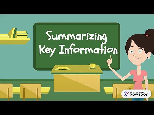 Summarizing Key Information