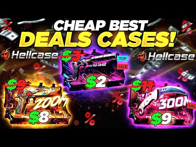 CHEAP BEST DEALS CASE OPENING ON HELLCASE ! ?! ! HELLCASE PROMO CODE 2025 ! HELLCASE CASE OPENING !