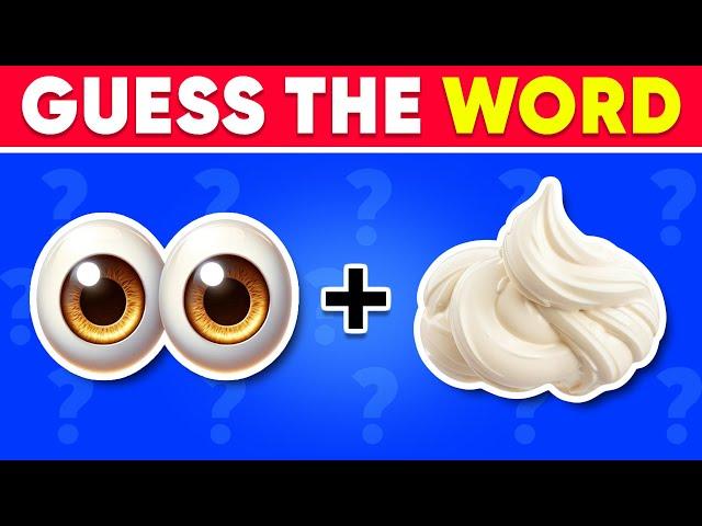 Guess The WORD By Emojis?  Popular Words | Emoji Quiz 2025