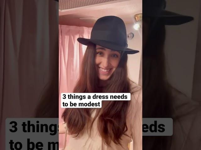 3 things Orthodox Jewish dresses need to be modest!